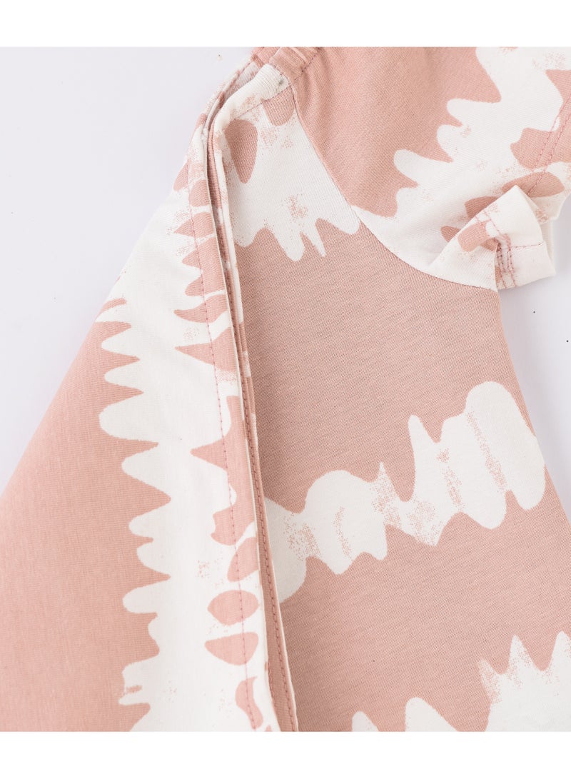 Jelliene Girls Pink & White Off-Shoulder Knit Top - Image 4